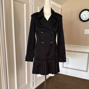 Black Double-Breasted Trench